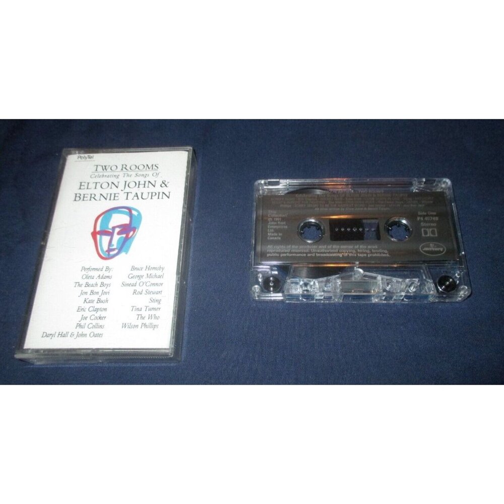 Elton John/Bernie Taupin - Two Rooms on cassette (Mercury Records Canada, 1991)